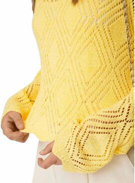 Camisola Only Pamela amarela para mulher.