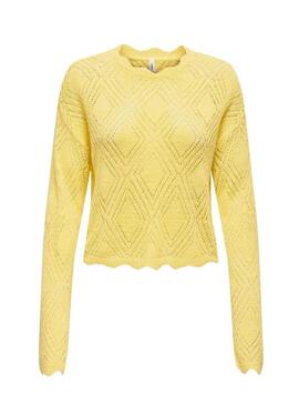 Camisola Only Pamela amarela para mulher.