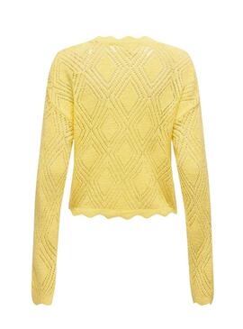 Camisola Only Pamela amarela para mulher.