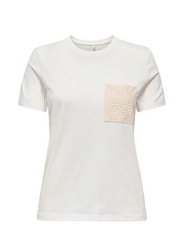 Camisa Only Lenja branca para mulher.