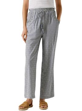 Calça Pepe Jeans Claribel listrada azul para mulher