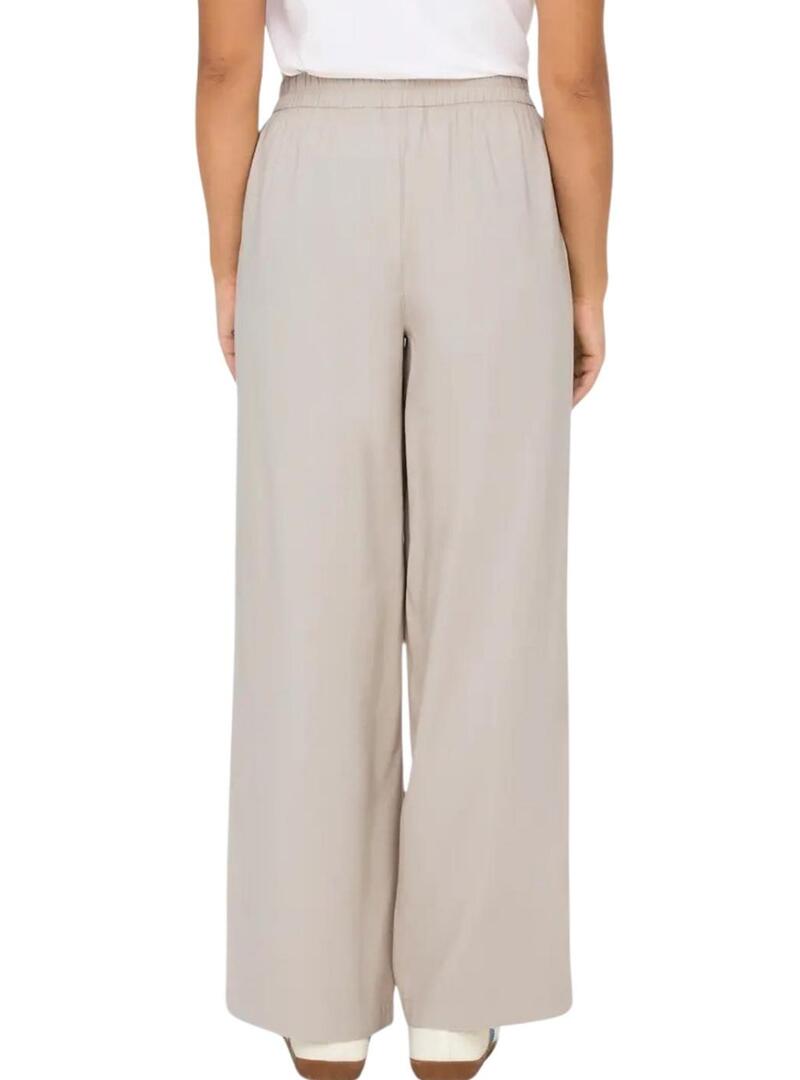 Calça Only Laris bege para mulher