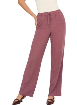 Calça Only Siesta rosa para mulher