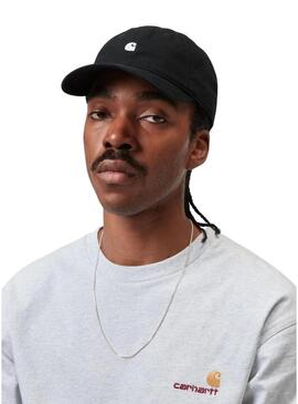 Boné com logotipo Madison preto / branco