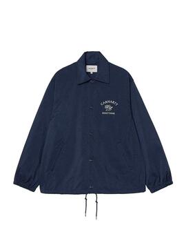 Corta-vento Carhartt Eightynine azul para homens.