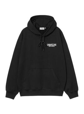 Moletom Carhartt Sean Hamilton preto para homem.