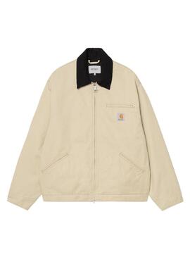 Jaqueta Carhartt Detroit bege para homem.