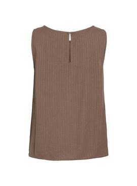 Top Vila Vizina marrom para mulher