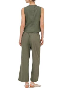 Colete Only Goa verde para mulher