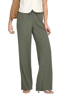 Calças verdes Only Goa para mulher.