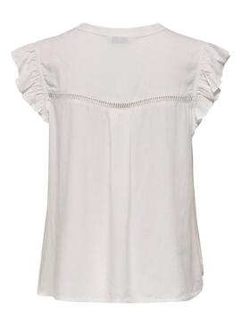 Blusa Only Rosella branca para mulher