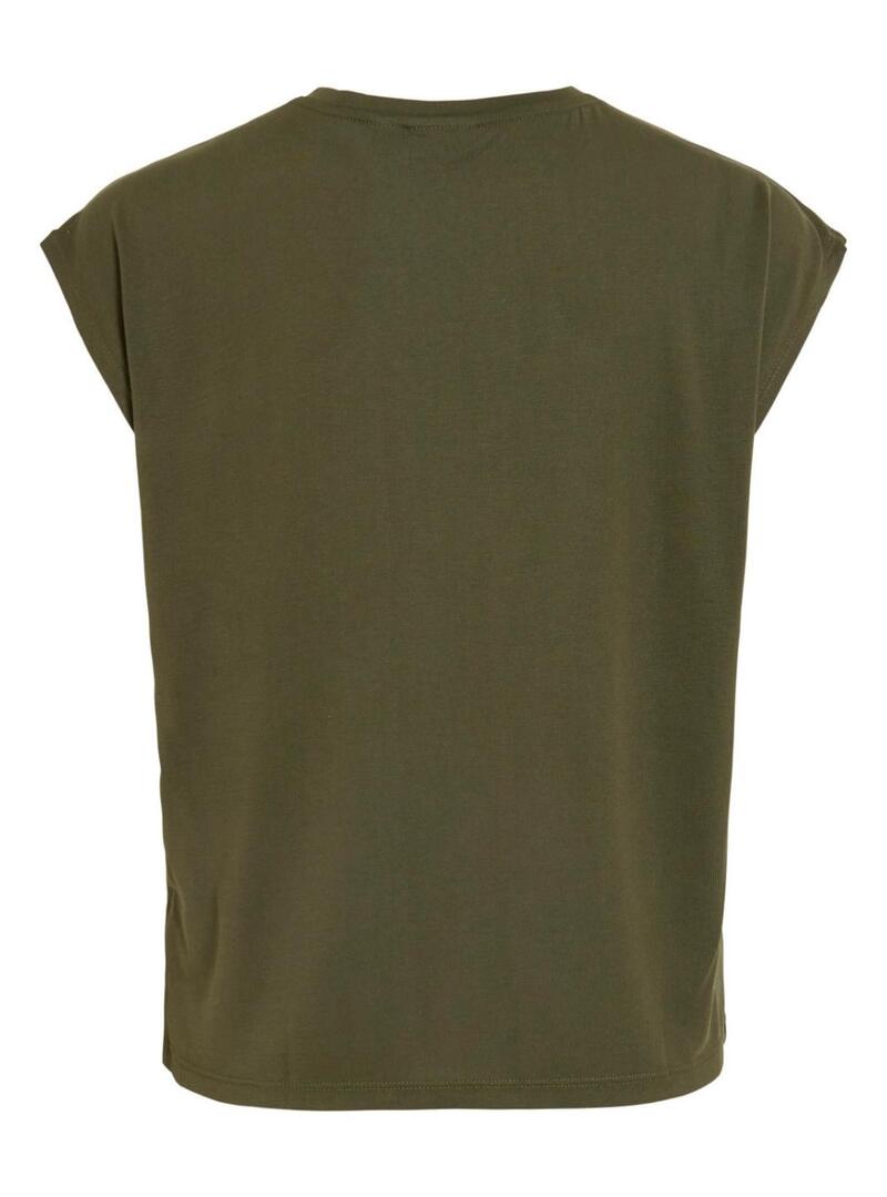 Camiseta Vila Vimodala verde para mulher.