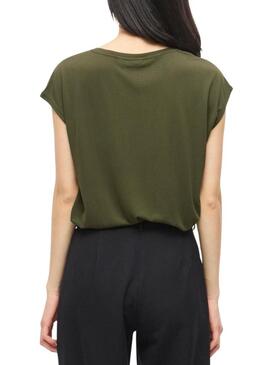 Camiseta Vila Vimodala verde para mulher.