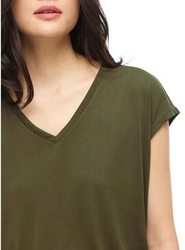 Camiseta Vila Vimodala verde para mulher.
