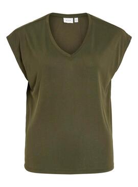 Camiseta Vila Vimodala verde para mulher.