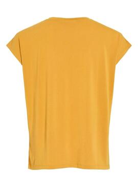 Camiseta Vila Vimodala mostarda para mulher.