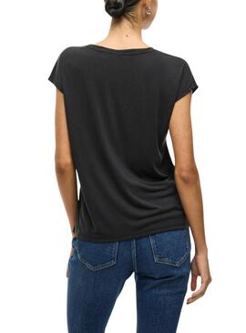 Camisola preta Vila Vimodala para mulher.