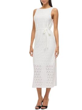 Vestido Vila Malina branco para mulher.