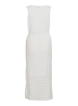 Vestido Vila Malina branco para mulher.