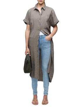 Vestido Vila Vihula verde para mulher.