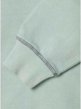 Moletom Pepe Jeans Preston verde água para menino.