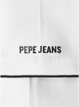 Polo Pepe Jeans Hayden básico branco para menino