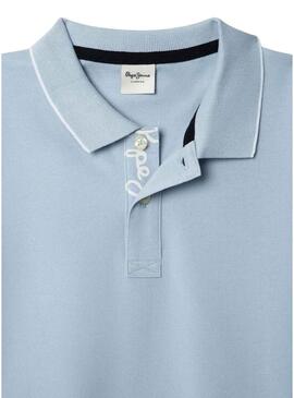 Camisa Pepe Jeans Hayden azul céu para menino.
