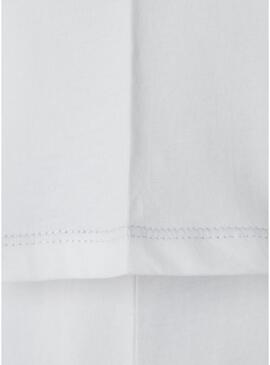 Camiseta Pepe Jeans Beckett logo branco para criança.