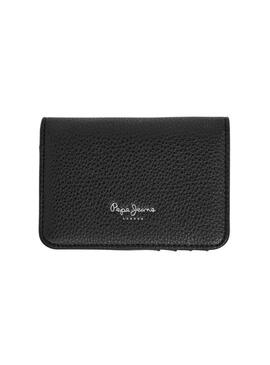Carteira Pepe Jeans Tyler preta para mulher.