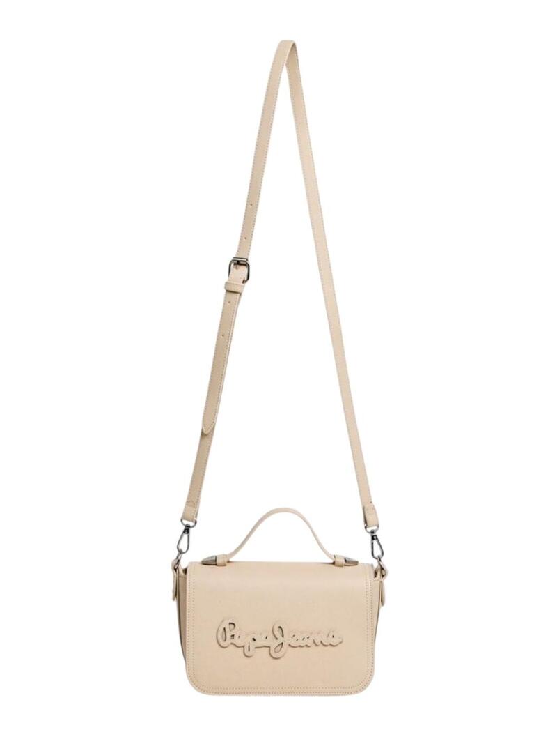 Bolsa Pepe Jeans Nina bege para mulher.