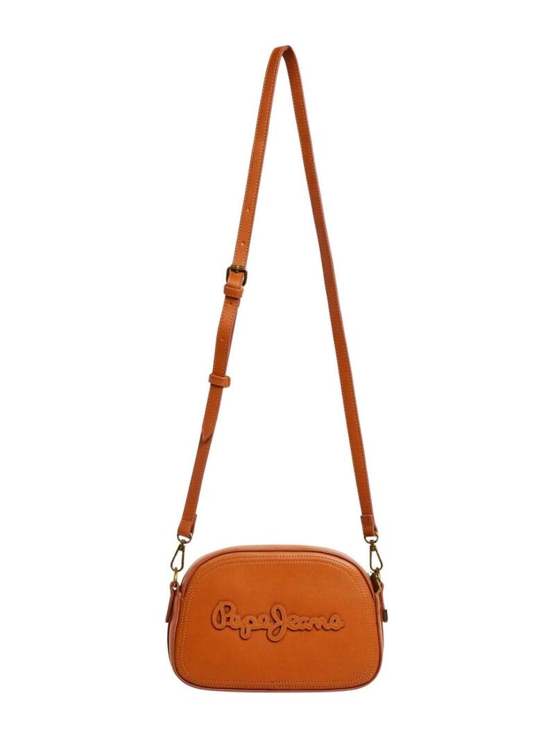 Bolsa Pepe Jeans Danara marrom para mulher