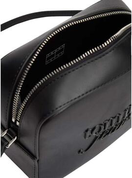 Bolsa Tommy Jeans Must Camera preta para mulher