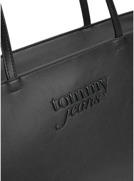 Bolsa Tommy Jeans Must tote preta para mulher