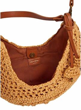 Bolsa de rafia Pepe Jeans Ziggy Balm para mulher.
