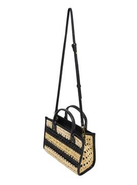 Bolsa Pepe Jeans Zadie bege e preta para mulher