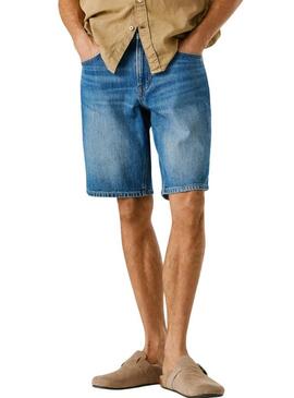 Bermudas Pepe Jeans Camden azul para homem.
