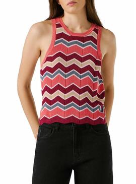 Top Pepe Jeans Kasha rosa para mulher