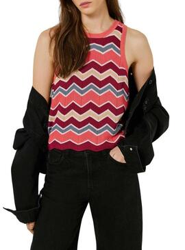 Top Pepe Jeans Kasha rosa para mulher