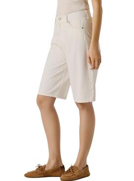 Bermudas Pepe Jeans Lexa branca para mulher