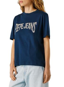 Camisa Pepe Jeans Maca azul para mulher.