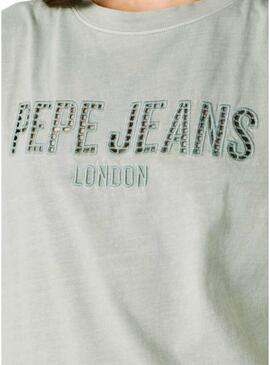 Camiseta Pepe Jeans Mirari verde para mulher.