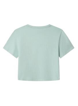Camisa Pepe Jeans Giana azul turquesa para menina