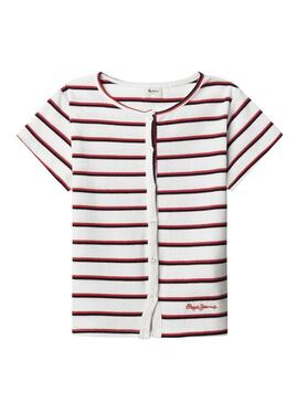 Camiseta Pepe Jeans Angy listrada para menina