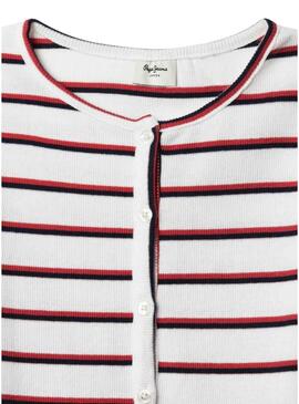Camiseta Pepe Jeans Angy listrada para menina