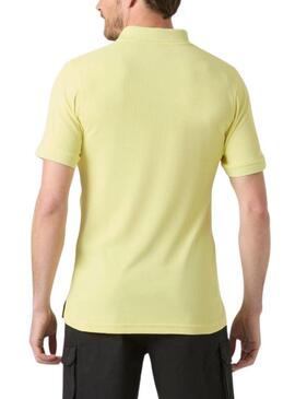 Camisa polo amarela Helly Hansen Driftline para homem.