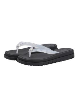 Chinelos de goma Tommy Jeans Cleated Jelly para mulher