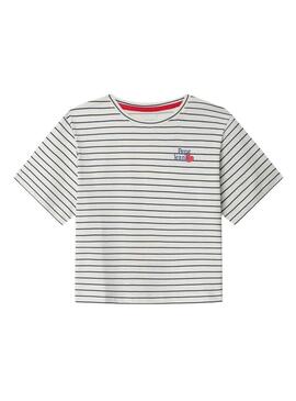 Camiseta Pepe Jeans Gertrudis listrada para menina