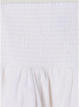 Saia Pepe Jeans Holly branca para menina.