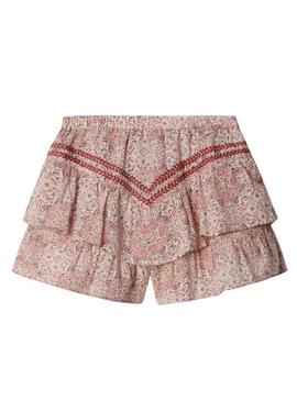Shorts Pepe Jeans Hella com estampa floral para menina.