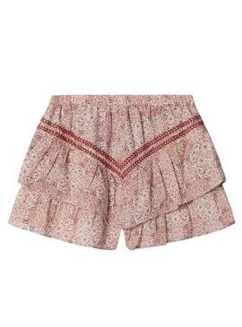 Shorts Pepe Jeans Hella com estampa floral para menina.